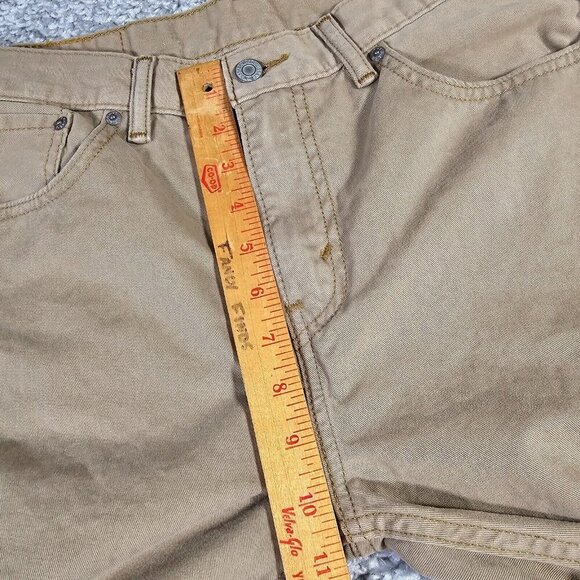 Levi’s 508 Slim Straight Chino Pants Mens 30x32 (Fits 30x30) Tan Minimal Street - Picture 11 of 14